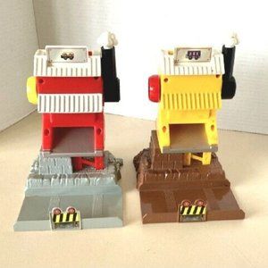 Fisher Price GeoTrax Sawmill Log Loader & Coal Mine Loader Replacement Set Bundl